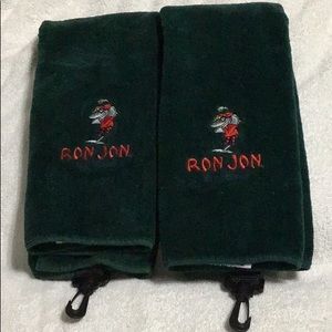 2 Ron Jon Golf towels